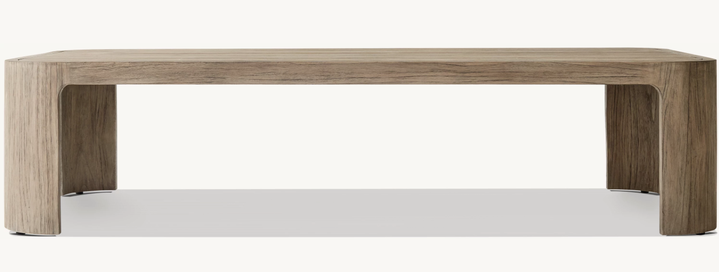 Vesper Coffee Table - Rectangular Aged Teak